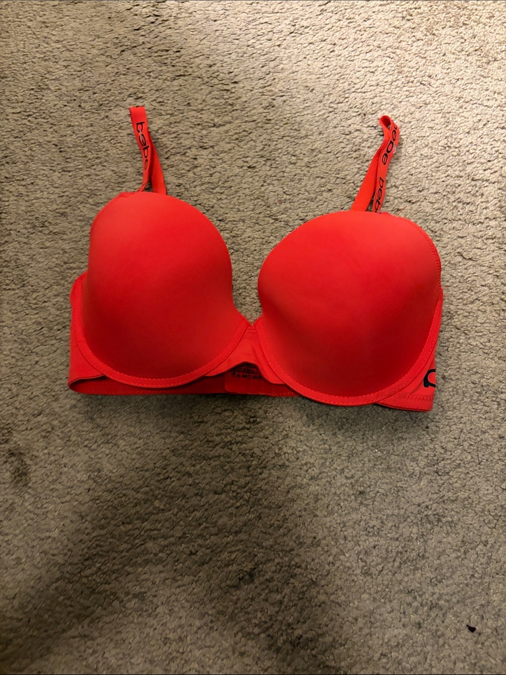 bebe Red Molded T-Shirt Bra